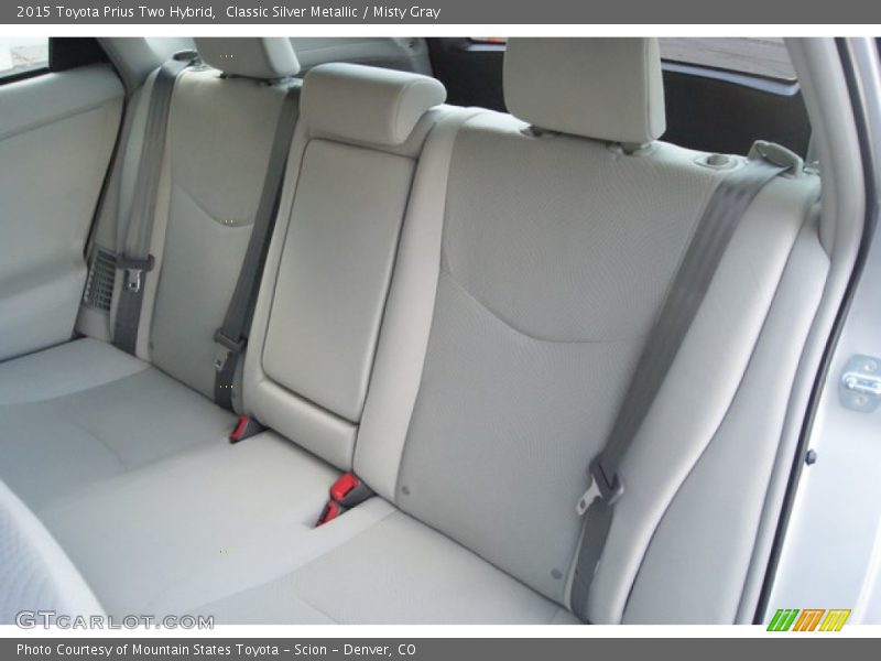 Rear Seat of 2015 Prius Two Hybrid