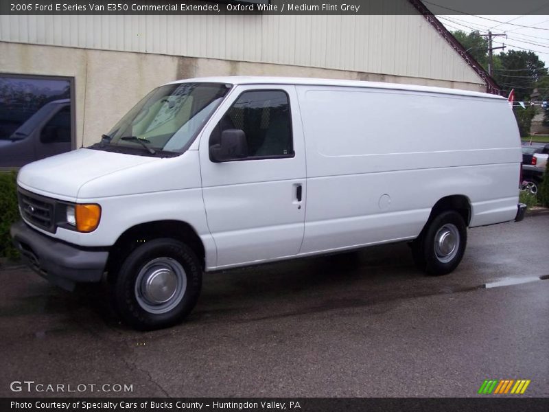 Oxford White / Medium Flint Grey 2006 Ford E Series Van E350 Commercial Extended