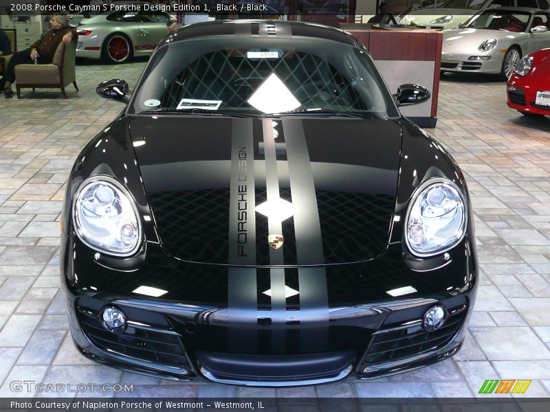 2008 Porsche Cayman S Porsche Design Edition 1, Black / Black, Front - 2008 Porsche Cayman S Porsche Design Edition 1