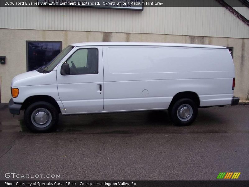 Oxford White / Medium Flint Grey 2006 Ford E Series Van E350 Commercial Extended