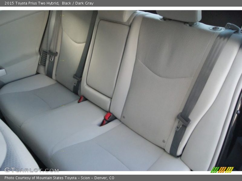 Rear Seat of 2015 Prius Two Hybrid