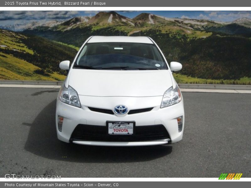 Blizzard Pearl / Bisque 2015 Toyota Prius Two Hybrid