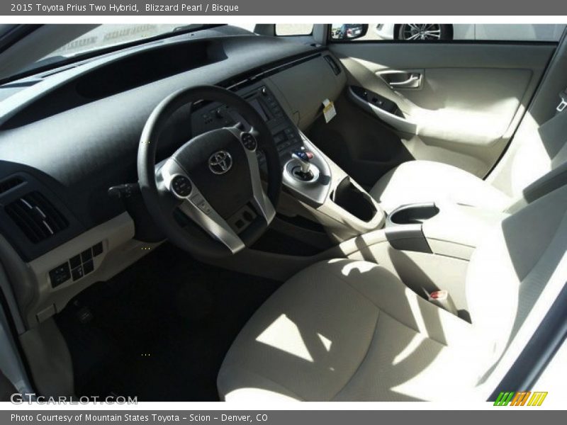 Blizzard Pearl / Bisque 2015 Toyota Prius Two Hybrid