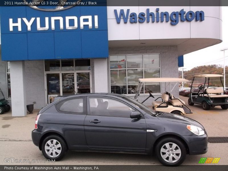 Charcoal Gray / Black 2011 Hyundai Accent GS 3 Door
