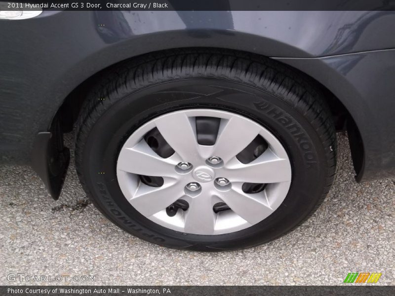 Charcoal Gray / Black 2011 Hyundai Accent GS 3 Door