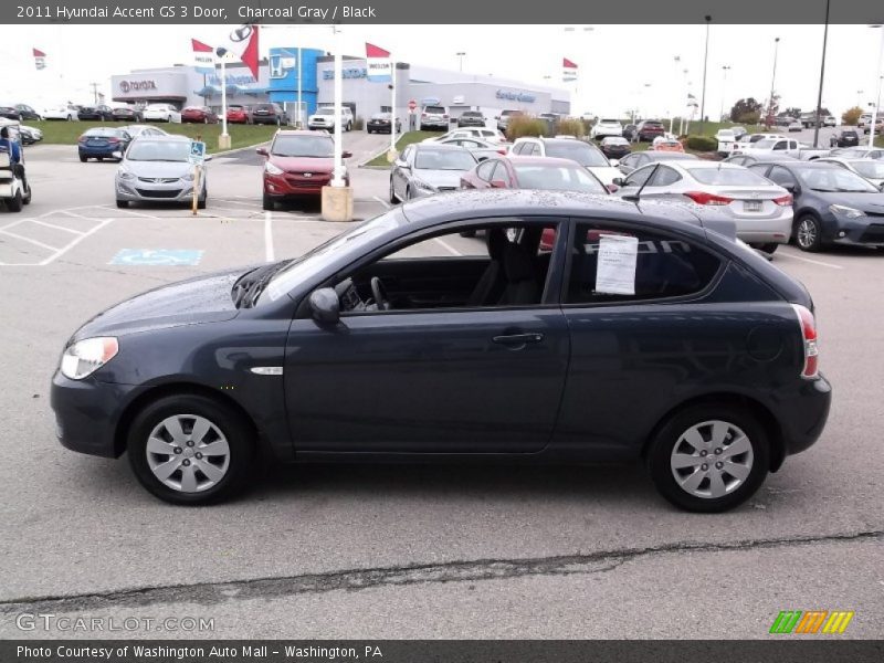 Charcoal Gray / Black 2011 Hyundai Accent GS 3 Door