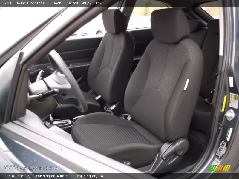 Charcoal Gray / Black 2011 Hyundai Accent GS 3 Door