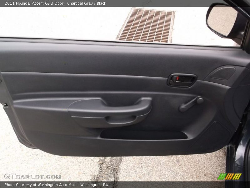 Charcoal Gray / Black 2011 Hyundai Accent GS 3 Door