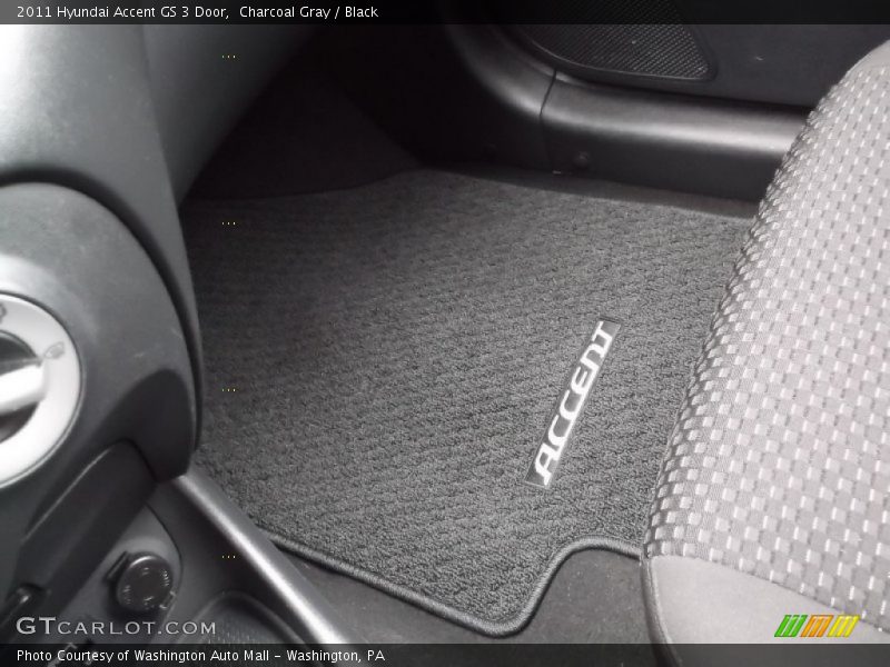 Charcoal Gray / Black 2011 Hyundai Accent GS 3 Door
