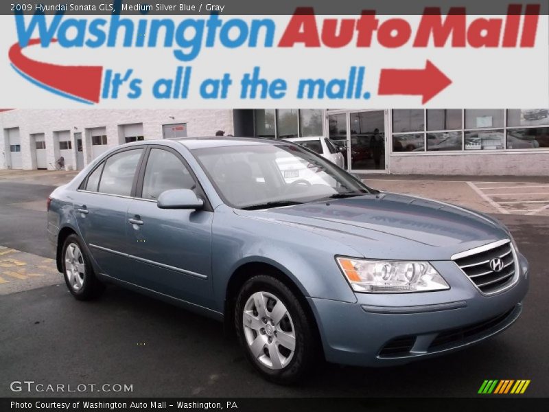 Medium Silver Blue / Gray 2009 Hyundai Sonata GLS