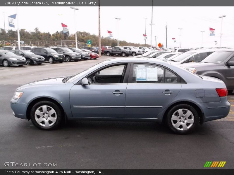 Medium Silver Blue / Gray 2009 Hyundai Sonata GLS