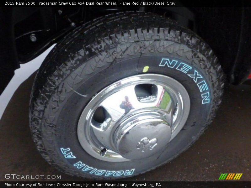 Flame Red / Black/Diesel Gray 2015 Ram 3500 Tradesman Crew Cab 4x4 Dual Rear Wheel