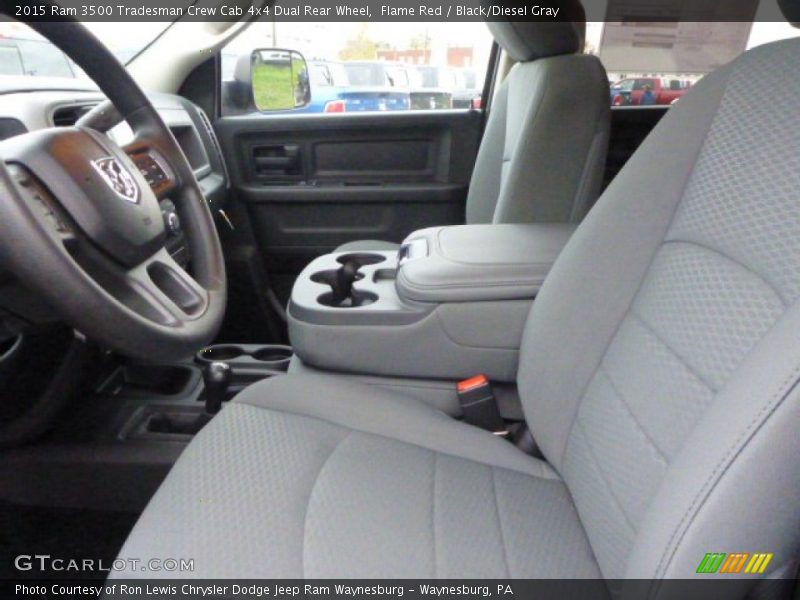 Flame Red / Black/Diesel Gray 2015 Ram 3500 Tradesman Crew Cab 4x4 Dual Rear Wheel