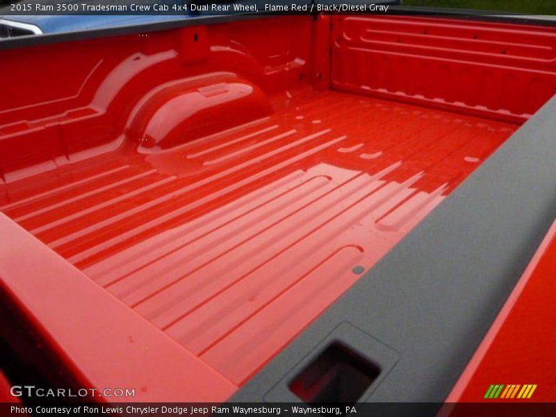 Flame Red / Black/Diesel Gray 2015 Ram 3500 Tradesman Crew Cab 4x4 Dual Rear Wheel