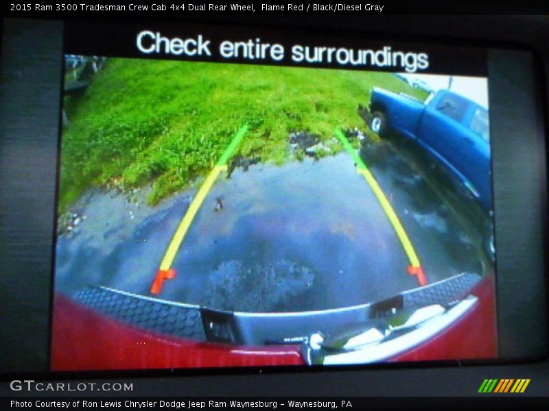 Flame Red / Black/Diesel Gray 2015 Ram 3500 Tradesman Crew Cab 4x4 Dual Rear Wheel