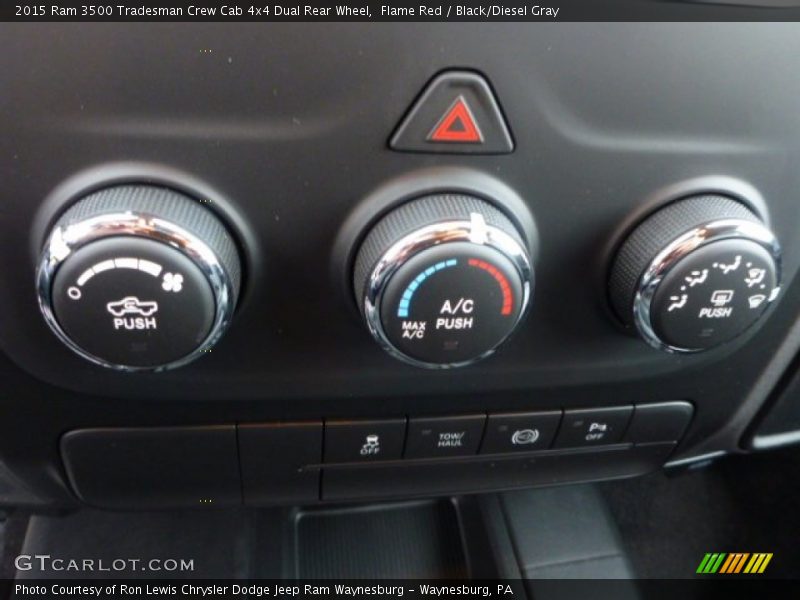 Flame Red / Black/Diesel Gray 2015 Ram 3500 Tradesman Crew Cab 4x4 Dual Rear Wheel