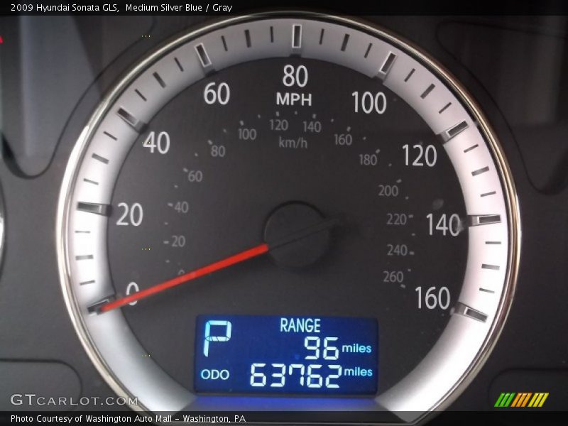 Medium Silver Blue / Gray 2009 Hyundai Sonata GLS