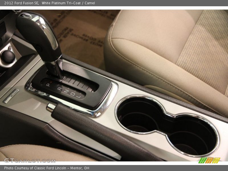 White Platinum Tri-Coat / Camel 2012 Ford Fusion SE