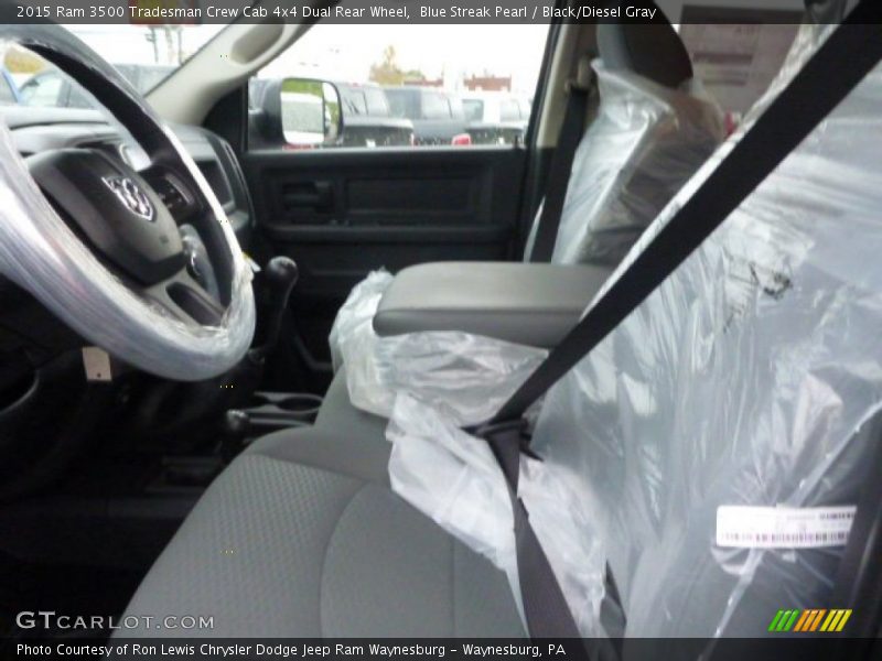 Blue Streak Pearl / Black/Diesel Gray 2015 Ram 3500 Tradesman Crew Cab 4x4 Dual Rear Wheel
