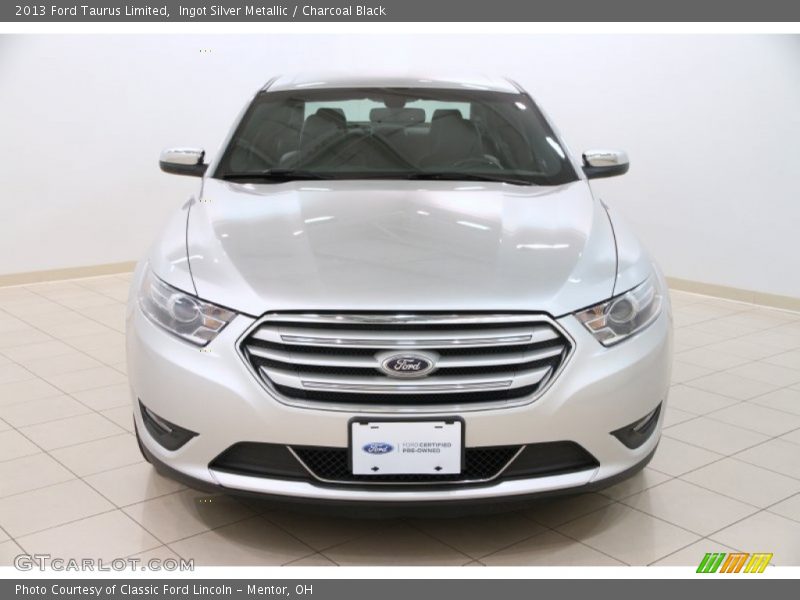 Ingot Silver Metallic / Charcoal Black 2013 Ford Taurus Limited