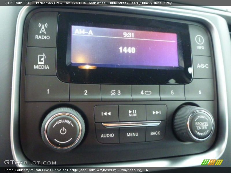 Audio System of 2015 3500 Tradesman Crew Cab 4x4 Dual Rear Wheel