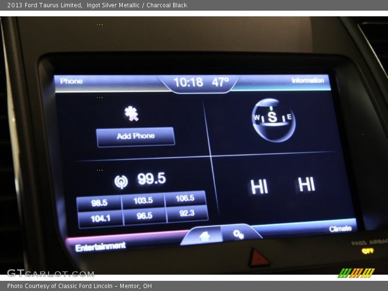 Ingot Silver Metallic / Charcoal Black 2013 Ford Taurus Limited