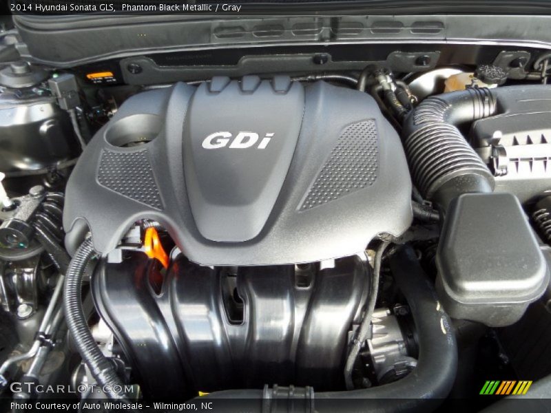 Phantom Black Metallic / Gray 2014 Hyundai Sonata GLS