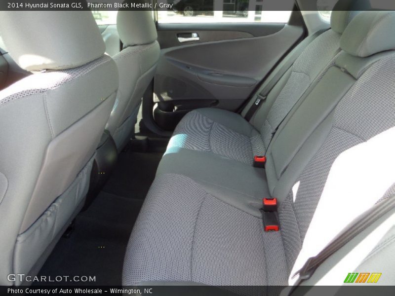 Phantom Black Metallic / Gray 2014 Hyundai Sonata GLS