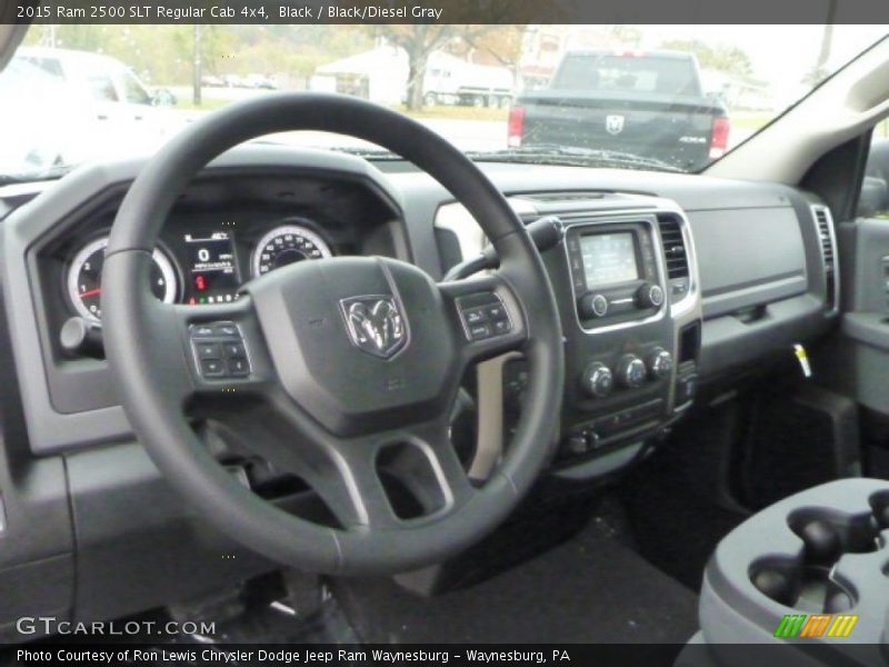 Black / Black/Diesel Gray 2015 Ram 2500 SLT Regular Cab 4x4