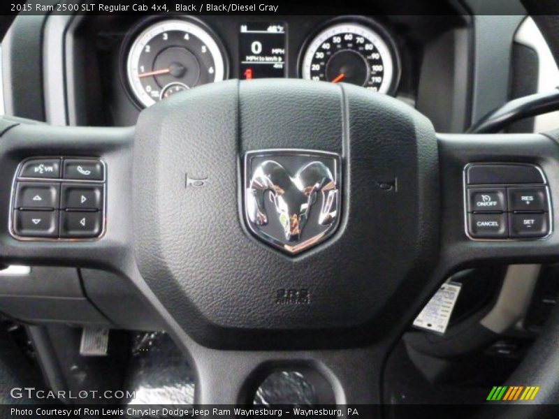 Black / Black/Diesel Gray 2015 Ram 2500 SLT Regular Cab 4x4