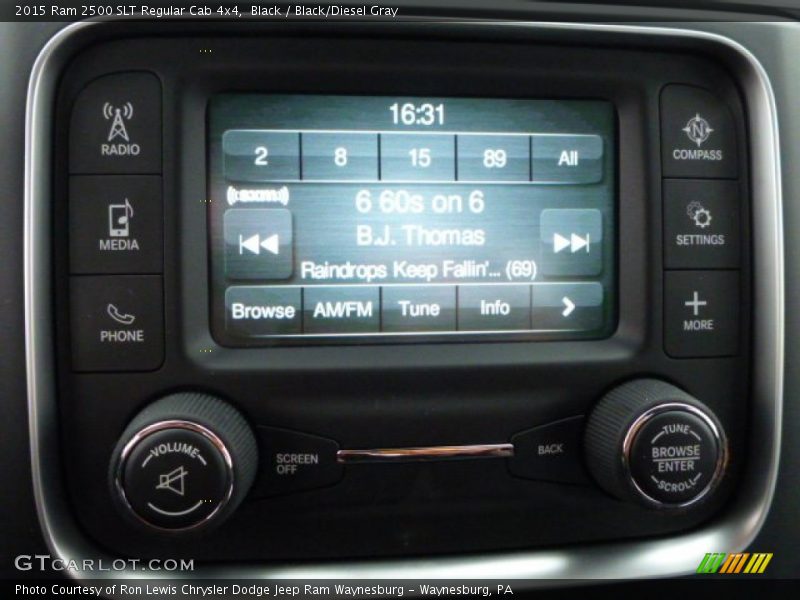 Black / Black/Diesel Gray 2015 Ram 2500 SLT Regular Cab 4x4