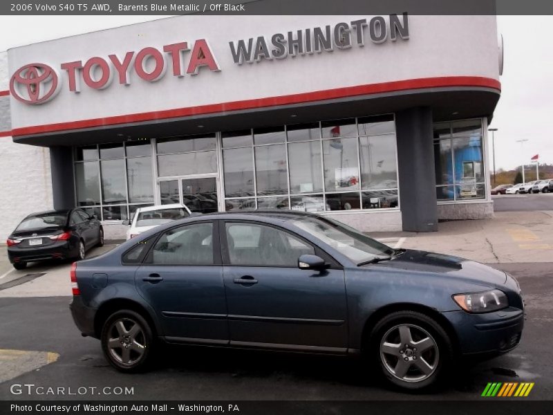 Barents Blue Metallic / Off Black 2006 Volvo S40 T5 AWD