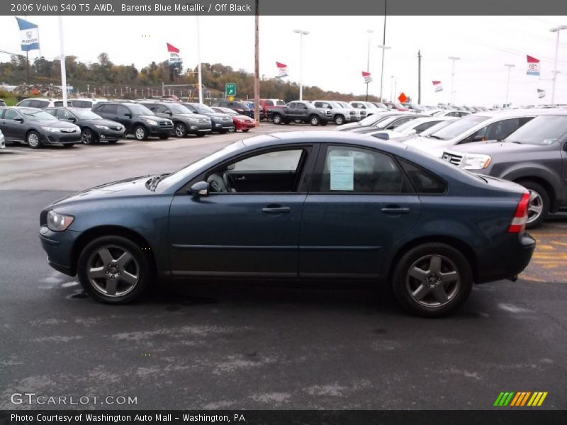 Barents Blue Metallic / Off Black 2006 Volvo S40 T5 AWD