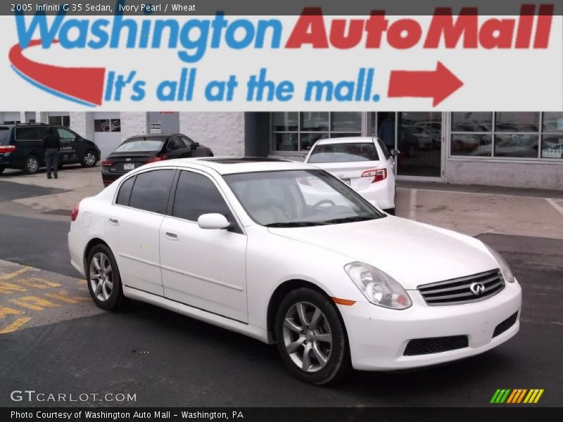 Ivory Pearl / Wheat 2005 Infiniti G 35 Sedan