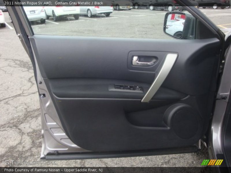 Gotham Gray Metallic / Black 2011 Nissan Rogue SV AWD