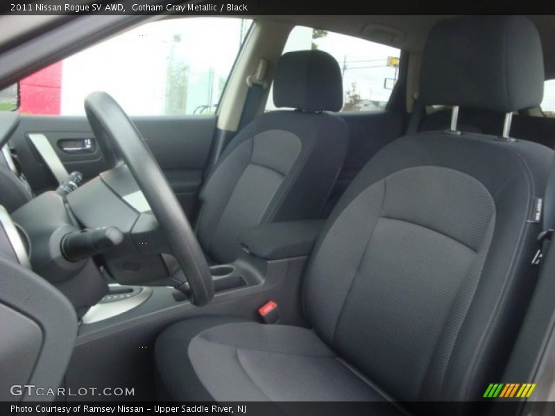 Gotham Gray Metallic / Black 2011 Nissan Rogue SV AWD