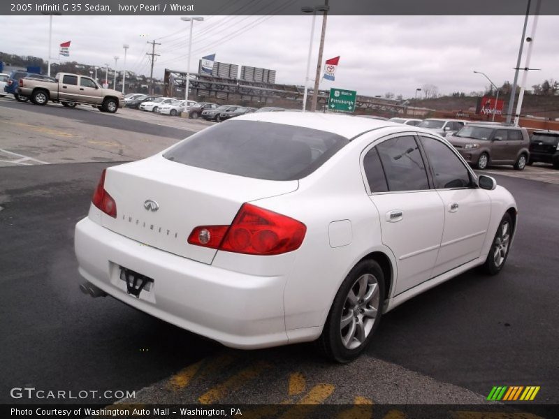 Ivory Pearl / Wheat 2005 Infiniti G 35 Sedan