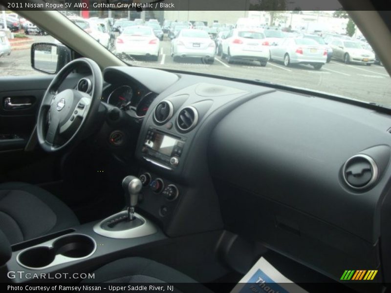 Gotham Gray Metallic / Black 2011 Nissan Rogue SV AWD