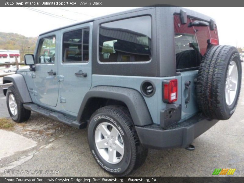Anvil / Black 2015 Jeep Wrangler Unlimited Sport 4x4