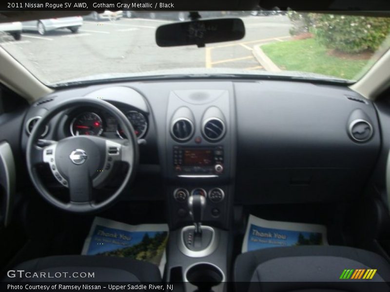 Gotham Gray Metallic / Black 2011 Nissan Rogue SV AWD