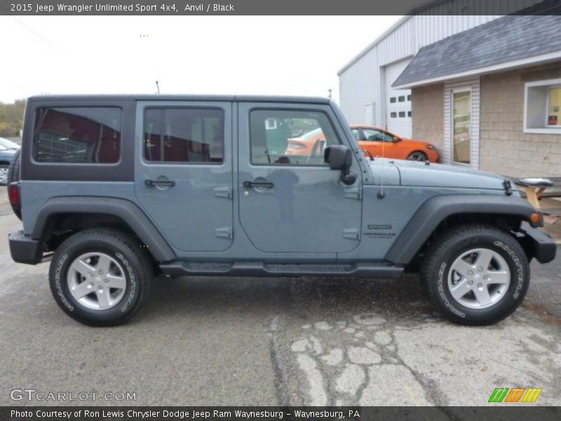 Anvil / Black 2015 Jeep Wrangler Unlimited Sport 4x4