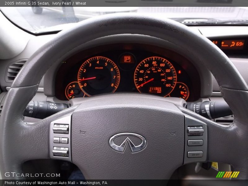 Ivory Pearl / Wheat 2005 Infiniti G 35 Sedan