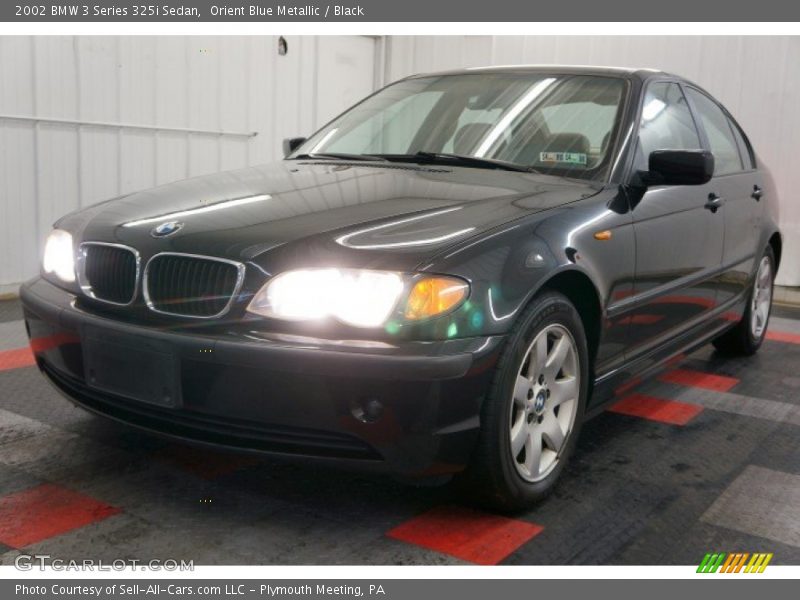 Orient Blue Metallic / Black 2002 BMW 3 Series 325i Sedan