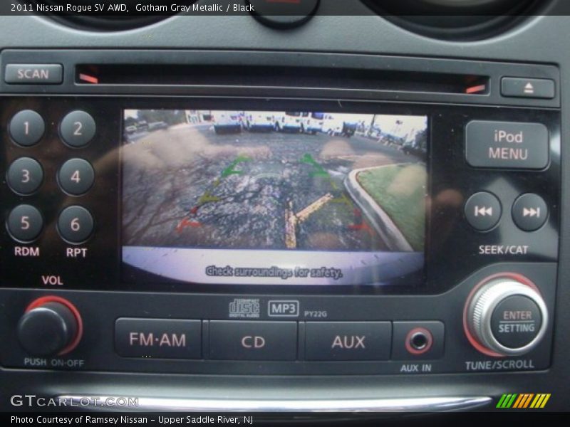 Gotham Gray Metallic / Black 2011 Nissan Rogue SV AWD