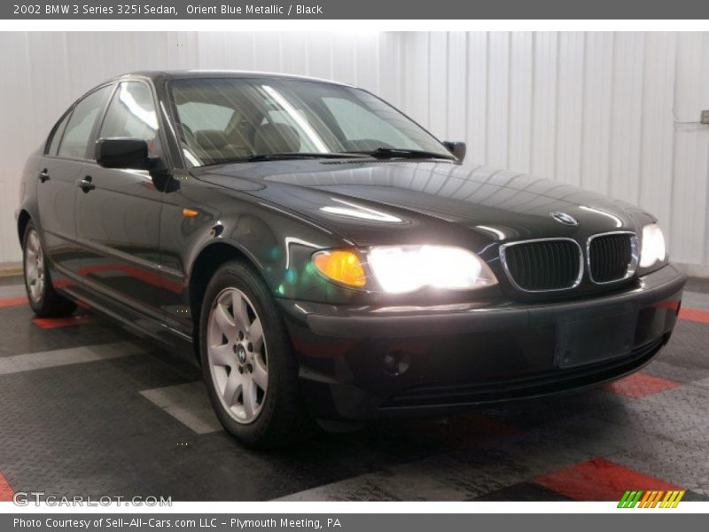 Orient Blue Metallic / Black 2002 BMW 3 Series 325i Sedan