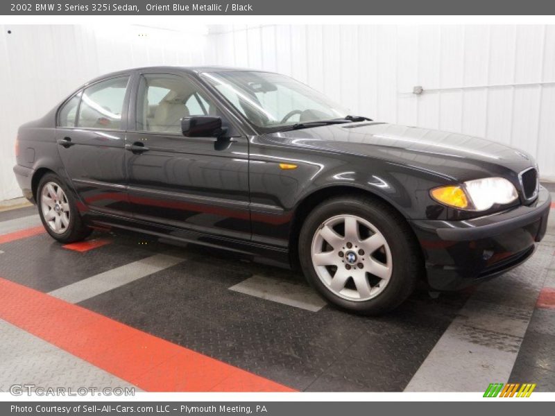 Orient Blue Metallic / Black 2002 BMW 3 Series 325i Sedan