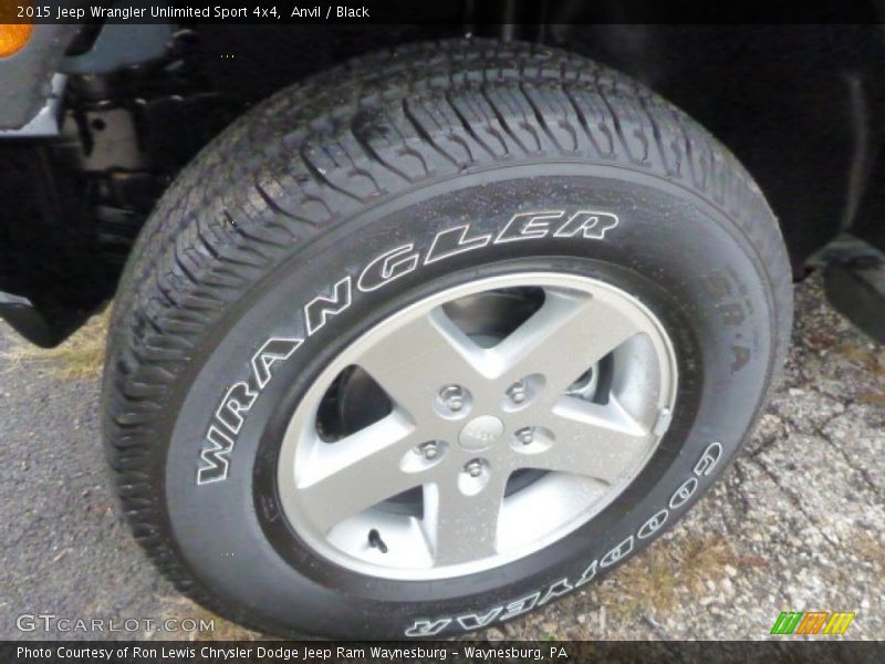 Anvil / Black 2015 Jeep Wrangler Unlimited Sport 4x4