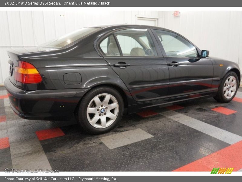 Orient Blue Metallic / Black 2002 BMW 3 Series 325i Sedan