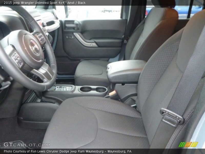 Anvil / Black 2015 Jeep Wrangler Unlimited Sport 4x4