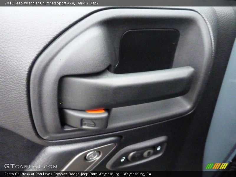 Anvil / Black 2015 Jeep Wrangler Unlimited Sport 4x4
